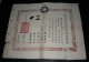 民國1945年神州國醫學會證明書一件（印花被除去）