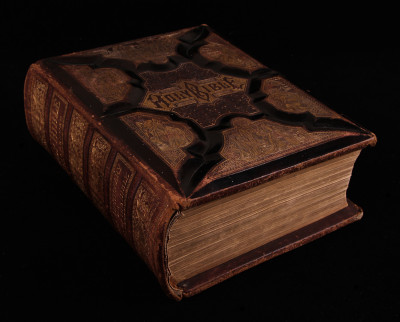 1885年费城版圣经羊皮卷豪华精装本一册