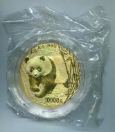 2002年熊猫1公斤精制金币一枚（发行量68枚、带盒、带证书）