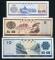 1979年中國銀行外彙兌換券伍角、伍圓、拾圓各一枚