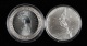 2015年墨西哥自由、2016年澳大利亞袋鼠1盎司銀幣各一枚，共二枚（含銀量：99.9%）