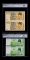 韓國紙幣二連體鈔二件（PCGS 67OPQ、66OPQ）