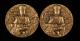 沈陽造幣有限公司2013年五台山大銅章二枚（直徑：80mm）