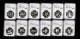 1981年-1992年十二生肖15克精製銀幣12枚一套（帶盒、帶證書、NGC PF68）