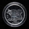 赵涌在线_钱币类_1997年利比里亚牛年生肖1盎司银币一枚