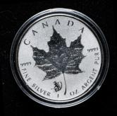 2016年加拿大枫叶生肖猴标记1盎司银币一枚