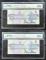 1986年加拿大5加元紙幣連號二枚（ANP6998076-077、PMG 66EPQ）