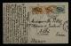 早期上海寄法國明信片一件、貼俄在華客郵三枚