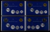 1997-2000年中国硬币各六枚一套、共24枚（带盒）