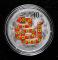 2013年癸巳蛇年生肖1盎司精製彩銀幣一枚（原盒、帶證書）