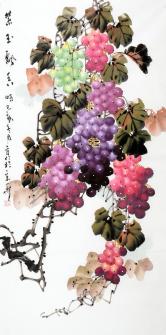 李守仁（中国花鸟画协会）紫玉飘香