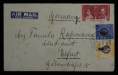 赵涌在线_邮票类_1938年香港寄德国航空封一件、贴香港邮票三枚、销香港戳