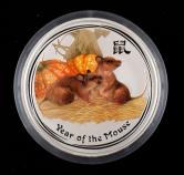 2008年澳大利亚鼠年生肖1公斤银币