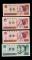 第四套/第四版人民幣1990年版2元、1996年版1元各一枚、1980年版1元二枚，共四枚（豹子號）