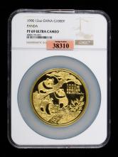 1990年熊猫12盎司精制金币