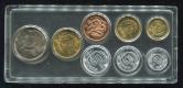 1981年长城币四枚一套、1986年中国硬币伍分、壹分，1985年贰分、各一枚，共七枚
