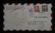 1947年上海航空寄日本封、貼民孫像100元、2000元各一枚、銷10月2日上海戳、落戳、紀念戳