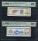 1979年中國銀行外彙兌換券伍角、壹角五星水印各一枚，共二枚