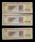 1979年中國銀行外彙兌換券壹角五星水印二枚、火炬水印一枚，共三枚