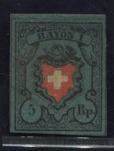 1850年瑞士邮票新
