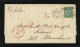 英國1867年鄧迪寄美國封、貼英國1先令、銷5分郵資戳