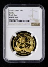 1994年熊猫1盎司普制金币（小字版）