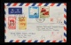 1978年貼J28財貿全北京首日航空掛號印刷品寄法國封一件、加貼普16（4分）、普18（30分、50分）各一枚、銷6月20日北京戳