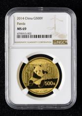 2014年熊猫1盎司普制金币
