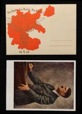 德国1938年明信片新旧各一件