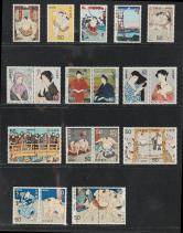 日本浮世绘风俗邮票新21枚