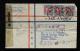 1947年上海航空寄韓國封、貼民孫像1萬元三枚（部分票雙連）、銷12月15日上海戳、檢查戳、韓國落戳（有檢查封條）