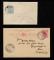 [1]1912年香港寄瑞士香港國王像4分郵資片一件、銷2月14日香港戳、3月15日瑞士落戳[2]香港寄本埠封一件、貼香港印花稅票5分一枚、銷香港戳