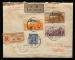1937年上海航空掛號寄美國封、貼民國票四枚、銷7月20日上海戳、8月7日美國夏威夷中轉戳、8月9日落戳