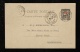 1891年上海寄香港清法國在華客郵10C郵資片、銷上海戳、香港落地戳