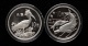 1988年珍稀動物第（1）組27克精製銀幣二枚一套