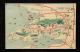 早期山東省界圖和主要物產明信片新