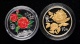 1999年昆明世界園藝博覽會1盎司普製銀幣、1盎司精製彩銀幣各一枚，共二枚