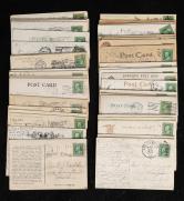 1909年贴美国票明信片实寄约45件