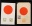 贴日本邮票四枚明信片旧二件