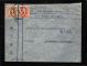 1939年上海航空寄德國封、貼民孫像1元、15分各一枚、銷2月3日上海戳、香港中轉戳