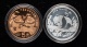 1995年熊貓1/2盎司普製銀幣、1993年中國珍稀野生動物-大熊貓流通紀念幣各一枚，共二枚