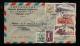1952年天津航空寄荷蘭封、貼紀特票、普票六枚（含原版）、銷11月22日天津戳