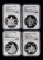 1995年中國古典文學名著《三國演義》第（1）組27克精製銀幣四枚一套