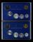 1997年、1999年中國硬幣各一套，共12枚