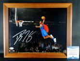 NBA巨星“魔兽”霍华德签名超人形象扣篮14寸大尺幅照片
