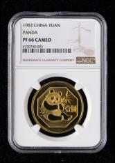 1983年熊猫12.7克精制铜币