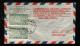 1948年上海寄本埠封、貼民郵政紀念日郵票展覽紀念5000元有齒、無齒各一枚、銷紀念戳、5月19日上海戳