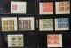 德國柏林1952帶直角邊四方連新全三件、德國1954年發行集郵協會郵展型張新一枚、德國航空郵票帶數字直角邊四方連新五件（個別票帶數字）