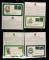 美國首日封約87件、美國郵票新約124枚、美國大版張新三版