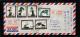 1982年河南洛陽航空掛號寄新加坡封、貼T61盆景藝術、T49郵政運輸各一套、銷10月14日河南洛陽戳